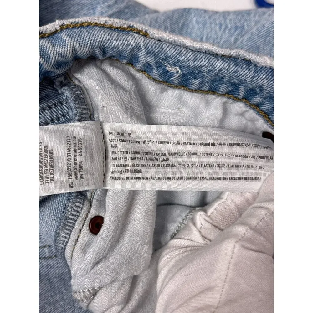 Abercrombie & Fitch Jeans 34 / 18L Womens 90s Straight Ultra High Denim - Picture 7 of 7